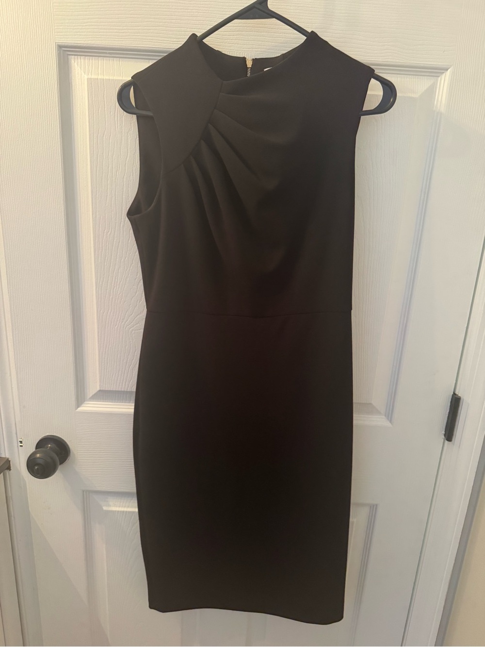Calvin Klein Black Sleeveless Sheath Dress